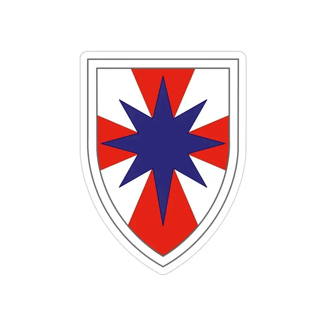 8th Theater Sustainment Command (U.S. Army) REVERSE PRINT Transparent Die-Cut STICKER 6 Inch Die-Cut Transparent - The Sticker Space