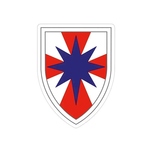 8th Theater Sustainment Command (U.S. Army) REVERSE PRINT Transparent Die-Cut STICKER 6 Inch Die-Cut Transparent - The Sticker Space