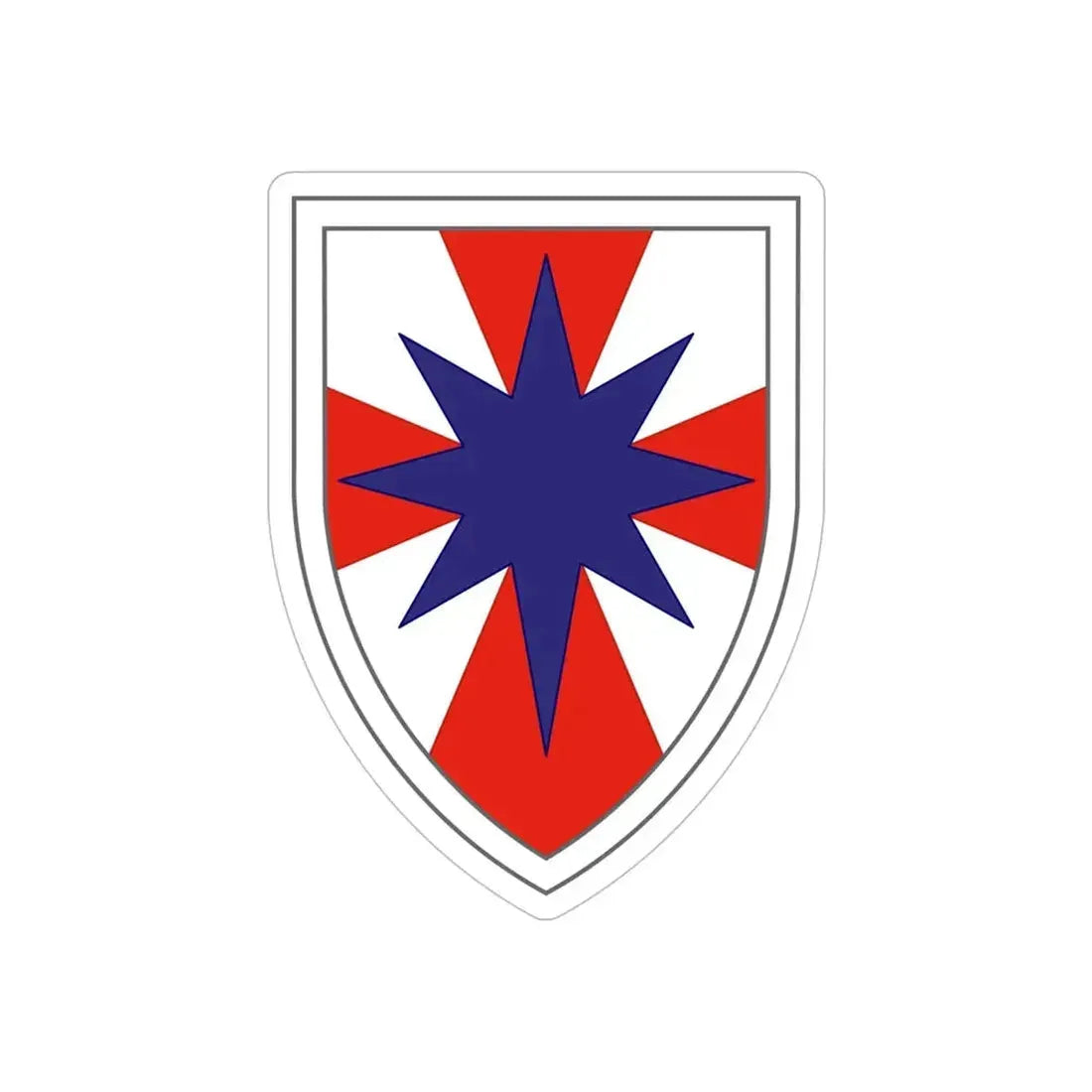 8th Theater Sustainment Command (U.S. Army) REVERSE PRINT Transparent Die-Cut STICKER - The Sticker Space