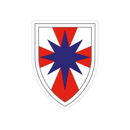 8th Theater Sustainment Command (U.S. Army) REVERSE PRINT Transparent Die-Cut STICKER - The Sticker Space