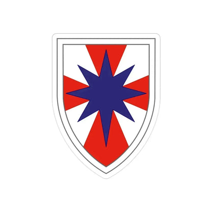 8th Theater Sustainment Command (U.S. Army) REVERSE PRINT Transparent Die-Cut STICKER - The Sticker Space