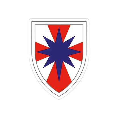 8th Theater Sustainment Command (U.S. Army) REVERSE PRINT Transparent Die-Cut STICKER - The Sticker Space