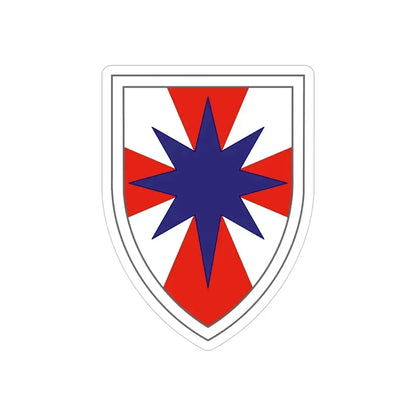 8th Theater Sustainment Command (U.S. Army) REVERSE PRINT Transparent Die-Cut STICKER - The Sticker Space