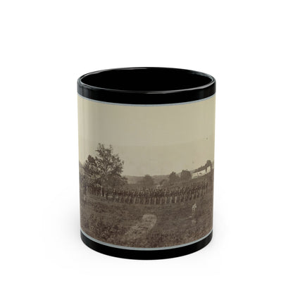 8th U.S. Infantry At Headquarters Army Of Potomac Near Fairfax Court House, Va., June, 1863 (U.S. Civil War) Black Coffee Mug