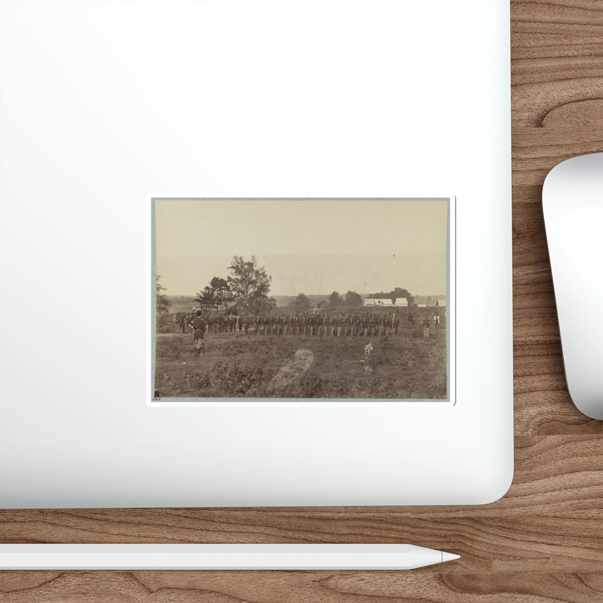 8th U.S. Infantry At Headquarters Army Of Potomac Near Fairfax Court House, Va., June, 1863 (U.S. Civil War) STICKER Vinyl Die-Cut Decal-The Sticker Space