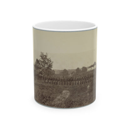 8th U.S. Infantry At Headquarters Army Of Potomac Near Fairfax Court House, Va., June, 1863 (U.S. Civil War) White Coffee Mug