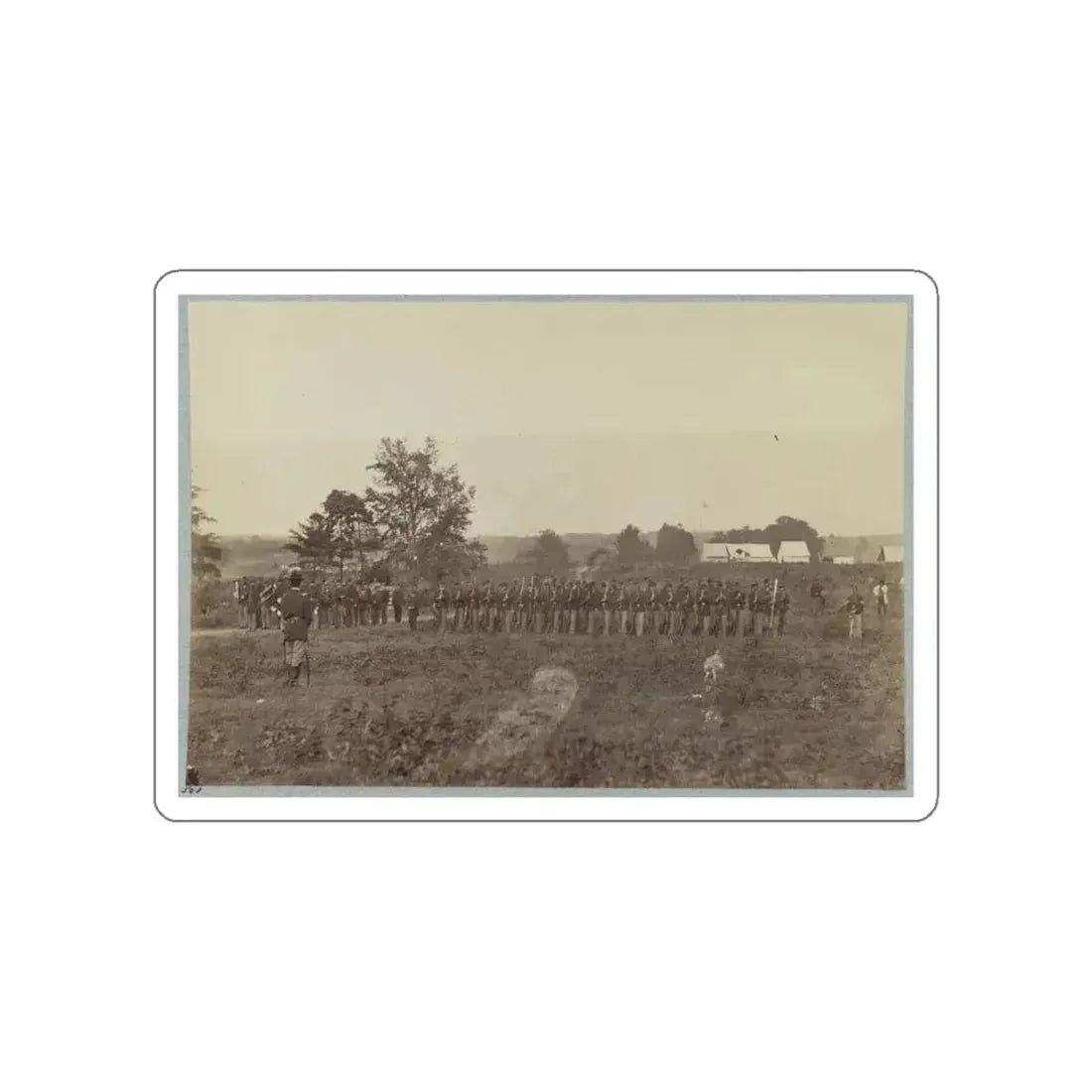 8th U.S. Infantry At Headquarters Army Of Potomac Near Fairfax Court House, Va., June, 1863 (U.S. Civil War) STICKER Vinyl Die-Cut Decal White Die-Cut 6 Inch - The Sticker Space