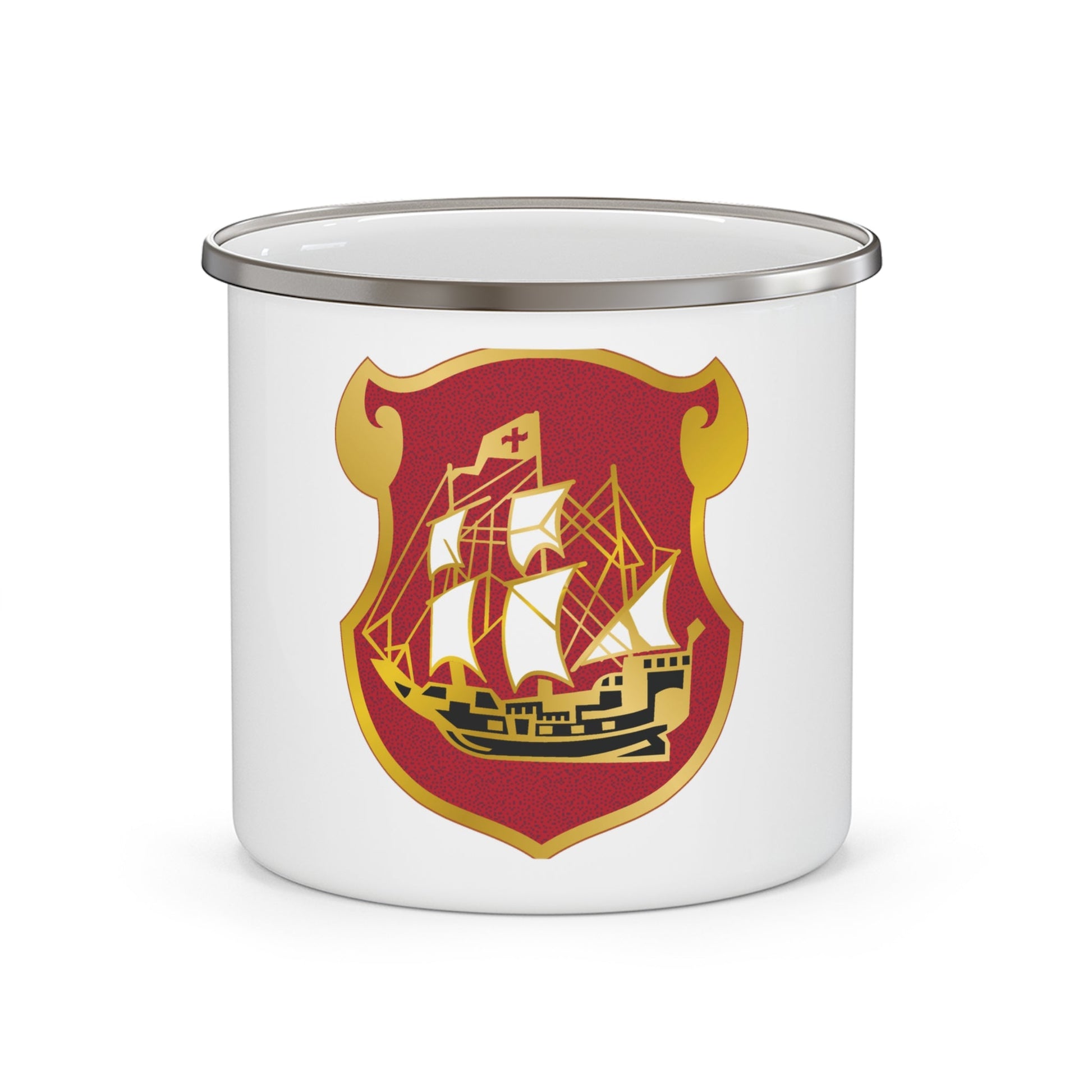 9 Antiaircraft Artillery Gun Battalion (U.S. Army) 12oz Enamel Mug-12oz-The Sticker Space