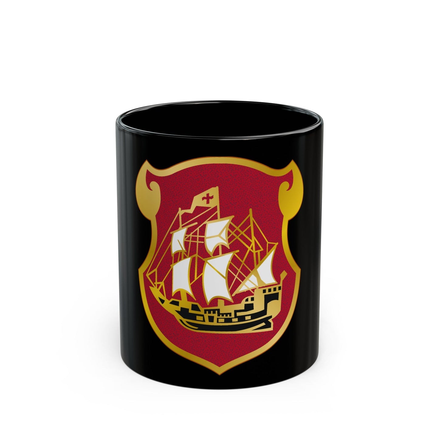 9 Antiaircraft Artillery Gun Battalion (U.S. Army) Black Coffee Mug-11oz-The Sticker Space