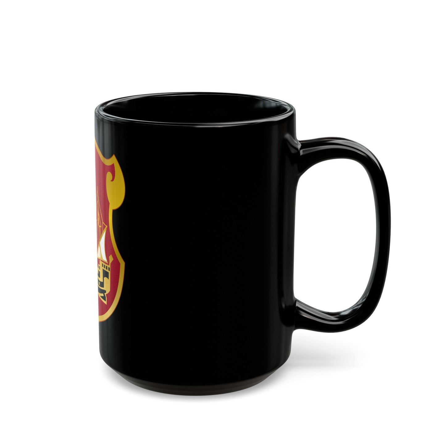 9 Antiaircraft Artillery Gun Battalion (U.S. Army) Black Coffee Mug-The Sticker Space