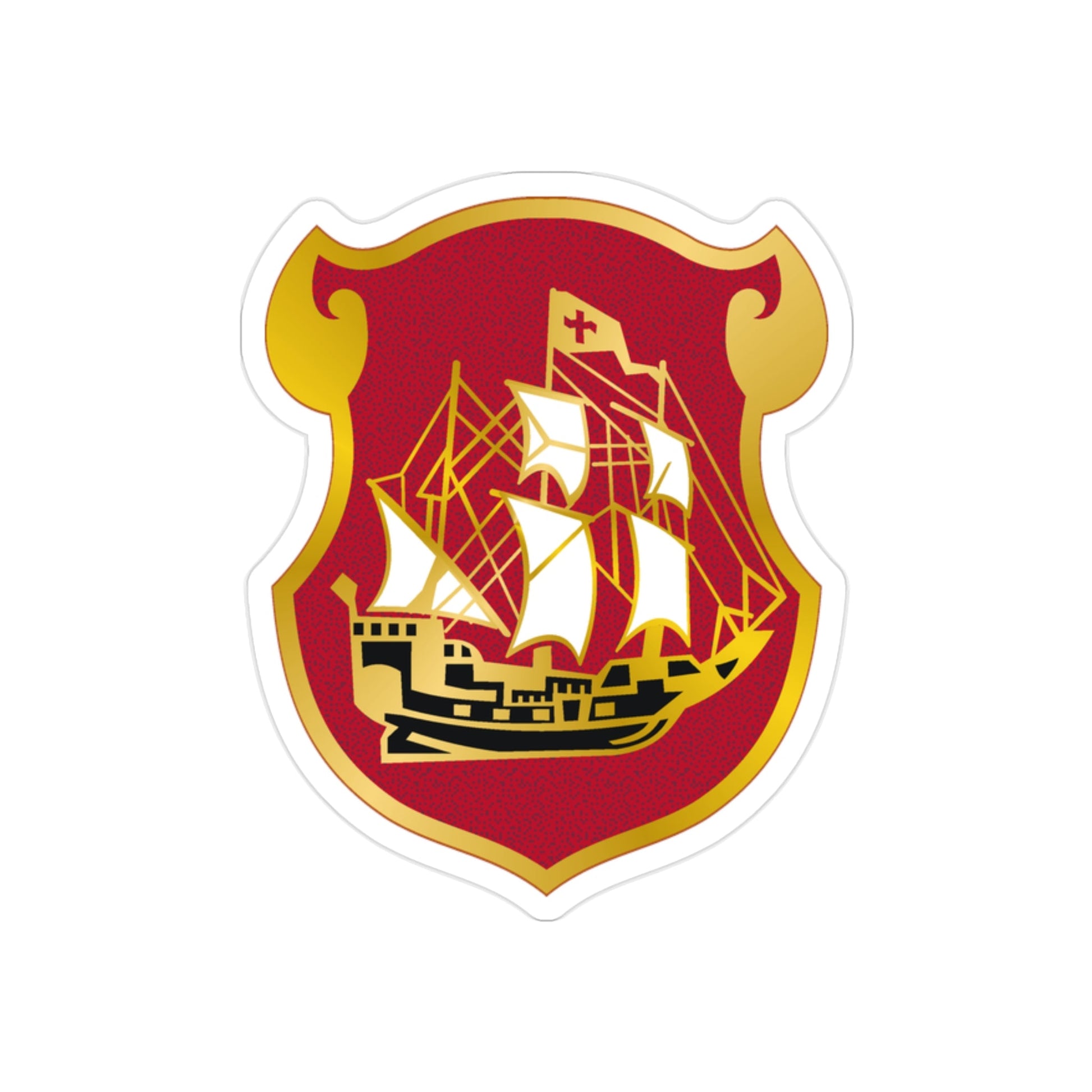 9 Antiaircraft Artillery Gun Battalion (U.S. Army) REVERSE PRINT Transparent STICKER-2" × 2"-The Sticker Space