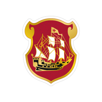 9 Antiaircraft Artillery Gun Battalion (U.S. Army) REVERSE PRINT Transparent STICKER-4" × 4"-The Sticker Space