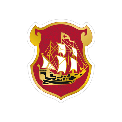 9 Antiaircraft Artillery Gun Battalion (U.S. Army) REVERSE PRINT Transparent STICKER-5" × 5"-The Sticker Space