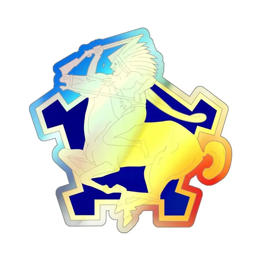 9 Cavalry Regiment (U.S. Army) Holographic STICKER Die-Cut Vinyl Decal 6 Inch Holographic - The Sticker Space