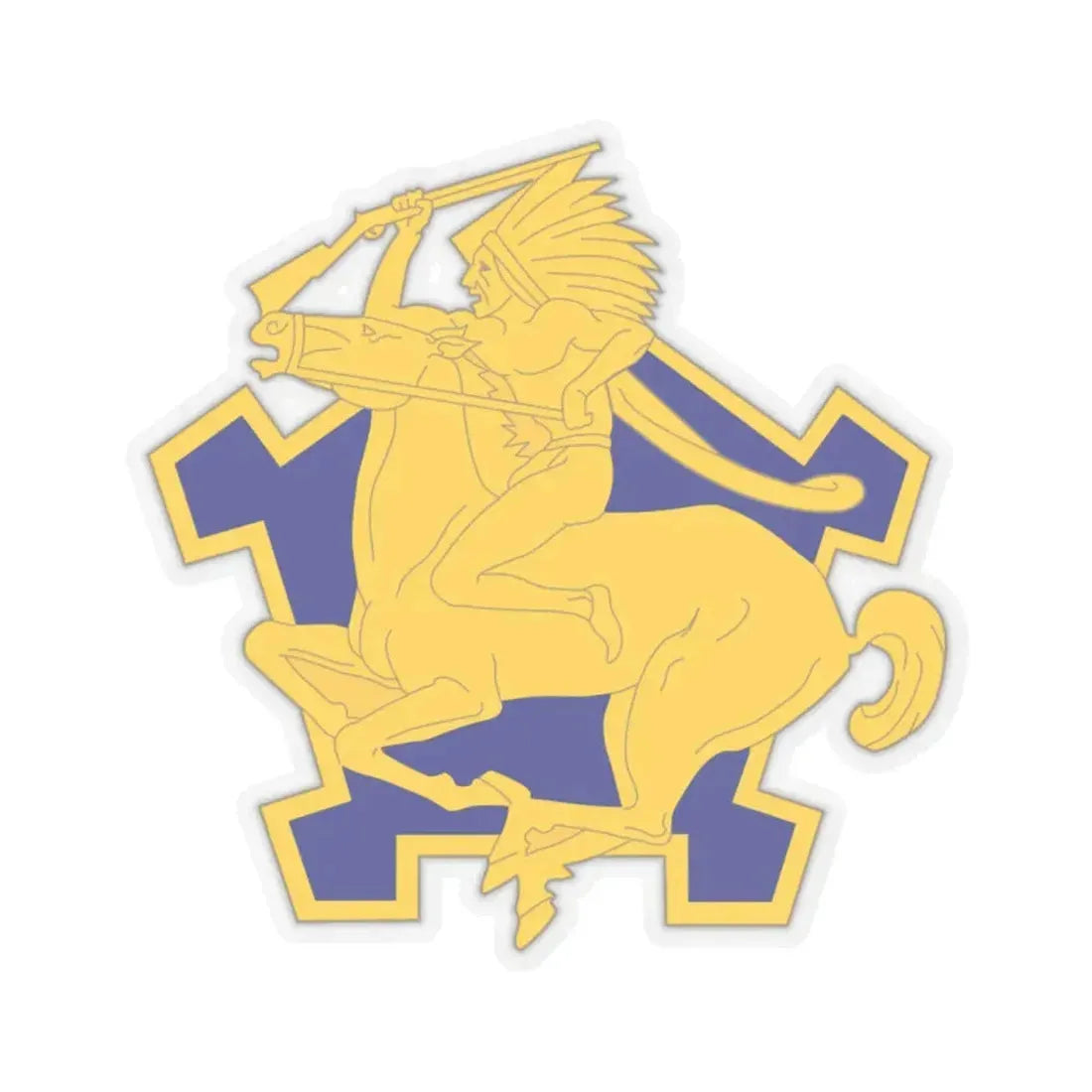 9 Cavalry Regiment (U.S. Army) STICKER Vinyl Kiss-Cut Decal 2 Inch Transparent - The Sticker Space