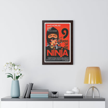 9 DEATHS OF THE NINJA 1985 - Framed Movie Poster-The Sticker Space