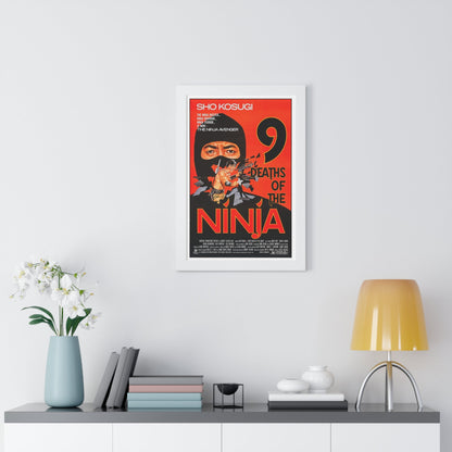 9 DEATHS OF THE NINJA 1985 - Framed Movie Poster-The Sticker Space