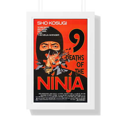 9 DEATHS OF THE NINJA 1985 - Framed Movie Poster-16″ x 24″-The Sticker Space