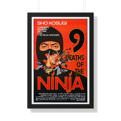 9 DEATHS OF THE NINJA 1985 - Framed Movie Poster-20" x 30"-The Sticker Space