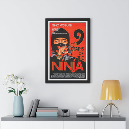 9 DEATHS OF THE NINJA 1985 - Framed Movie Poster-The Sticker Space