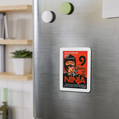 9 DEATHS OF THE NINJA 1985 Movie Poster - Die-Cut Magnet-The Sticker Space