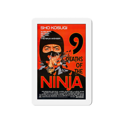 9 DEATHS OF THE NINJA 1985 Movie Poster - Die-Cut Magnet-5" x 5"-The Sticker Space