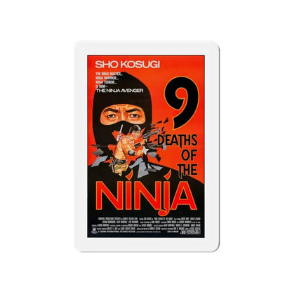 9 DEATHS OF THE NINJA 1985 Movie Poster - Refrigerator Magnet 4 Inch - The Sticker Space