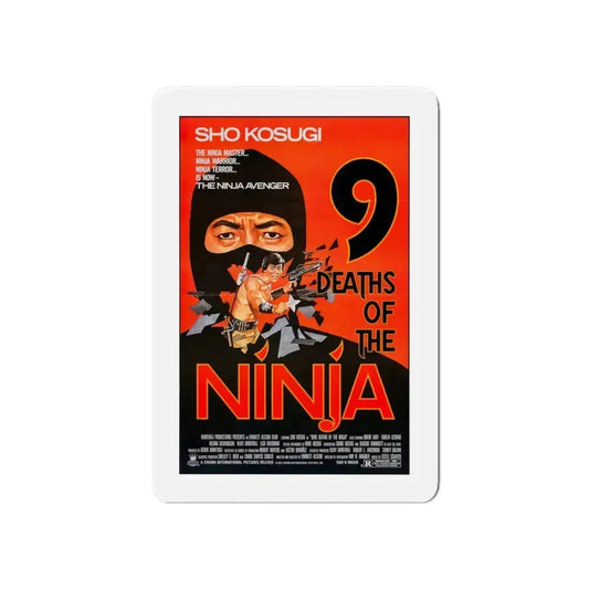 9 DEATHS OF THE NINJA 1985 Movie Poster - Refrigerator Magnet 6 Inch - The Sticker Space