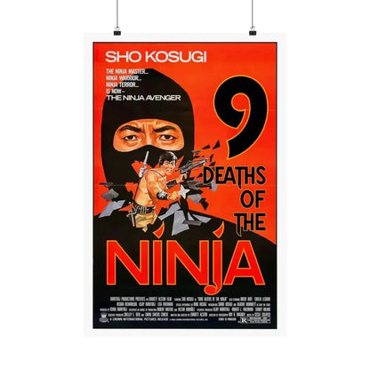 9 DEATHS OF THE NINJA 1985 - Paper Movie Poster 20″ x 30″ Matte - The Sticker Space