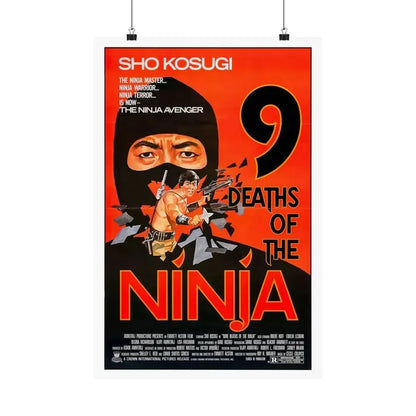 9 DEATHS OF THE NINJA 1985 - Paper Movie Poster - The Sticker Space