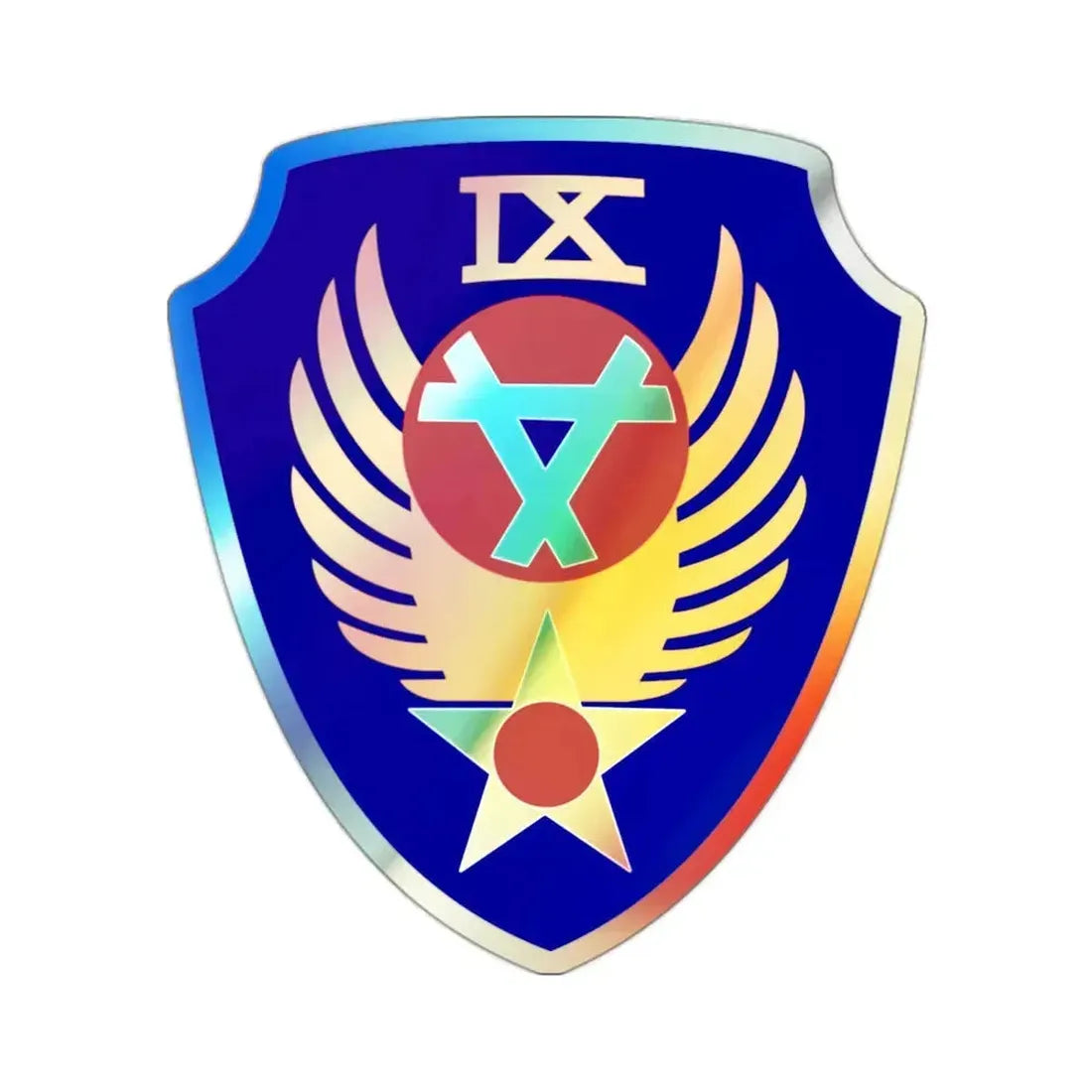 9 Engineer Command (U.S. Army) Holographic STICKER Die-Cut Vinyl Decal 2 Inch Holographic - The Sticker Space