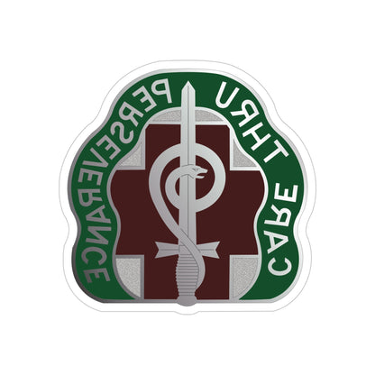 9 Hospital Center (U.S. Army) REVERSE PRINT Transparent STICKER-6" × 6"-The Sticker Space