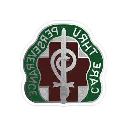 9 Hospital Center (U.S. Army) REVERSE PRINT Transparent Die-Cut STICKER - The Sticker Space