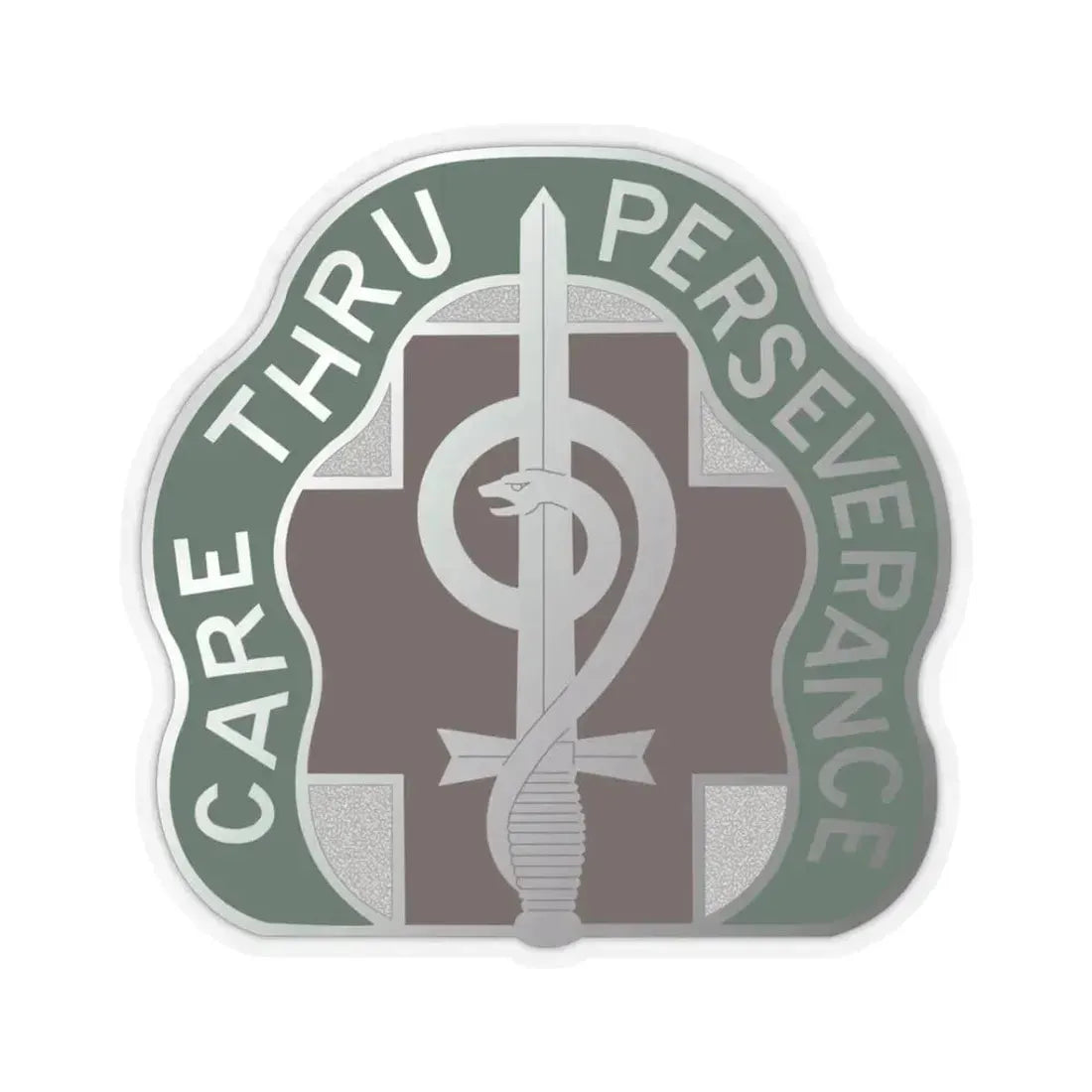 9 Hospital Center (U.S. Army) STICKER Vinyl Kiss-Cut Decal 3 Inch Transparent - The Sticker Space
