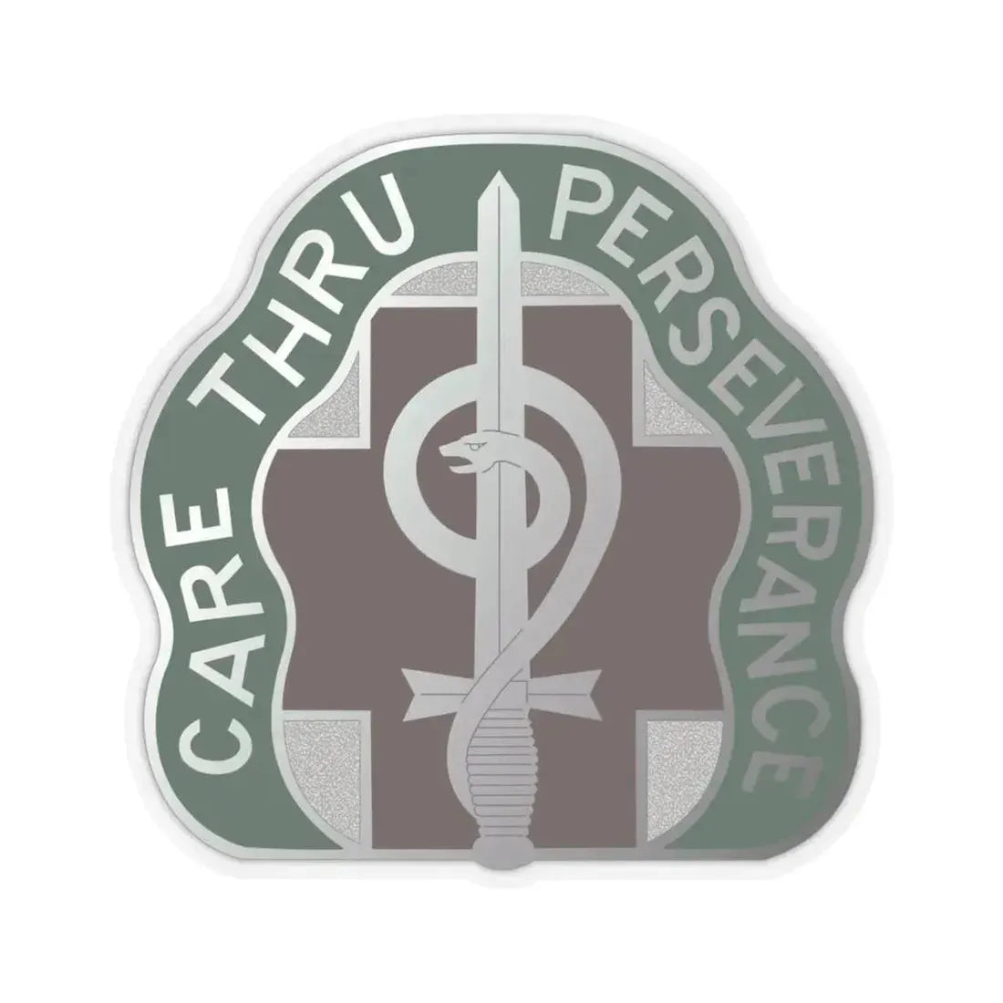 9 Hospital Center (U.S. Army) STICKER Vinyl Kiss-Cut Decal 4 Inch Transparent - The Sticker Space