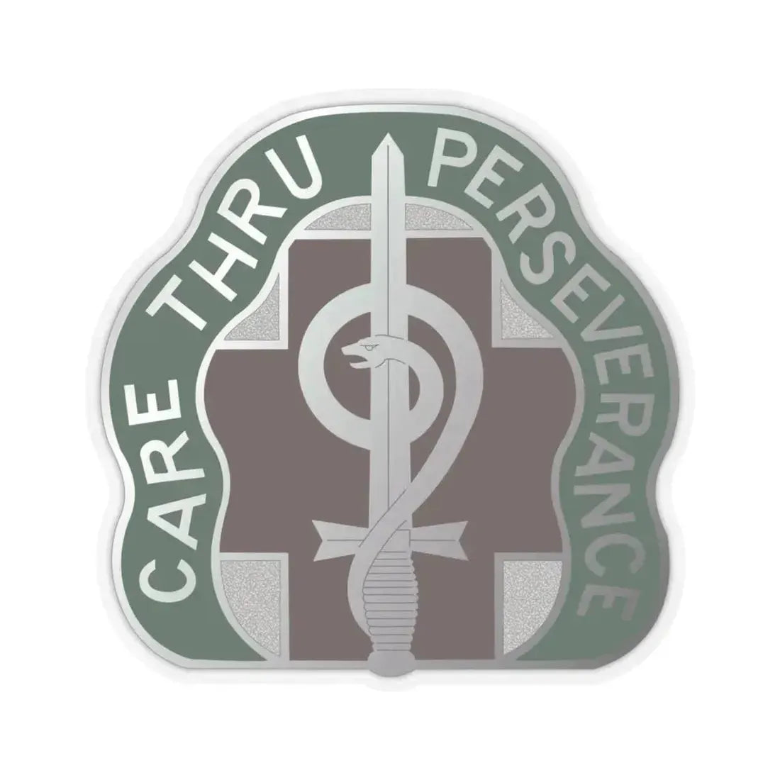 9 Hospital Center (U.S. Army) STICKER Vinyl Kiss-Cut Decal 6 Inch Transparent - The Sticker Space