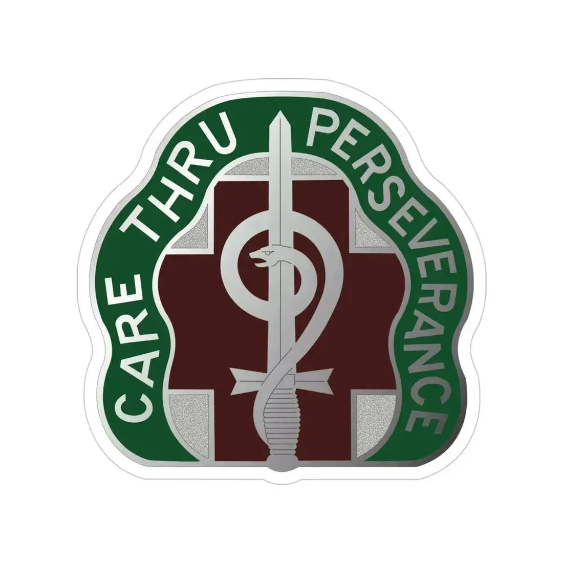 9 Hospital Center (U.S. Army) Transparent STICKER Die-Cut Vinyl Decal 4 Inch - The Sticker Space