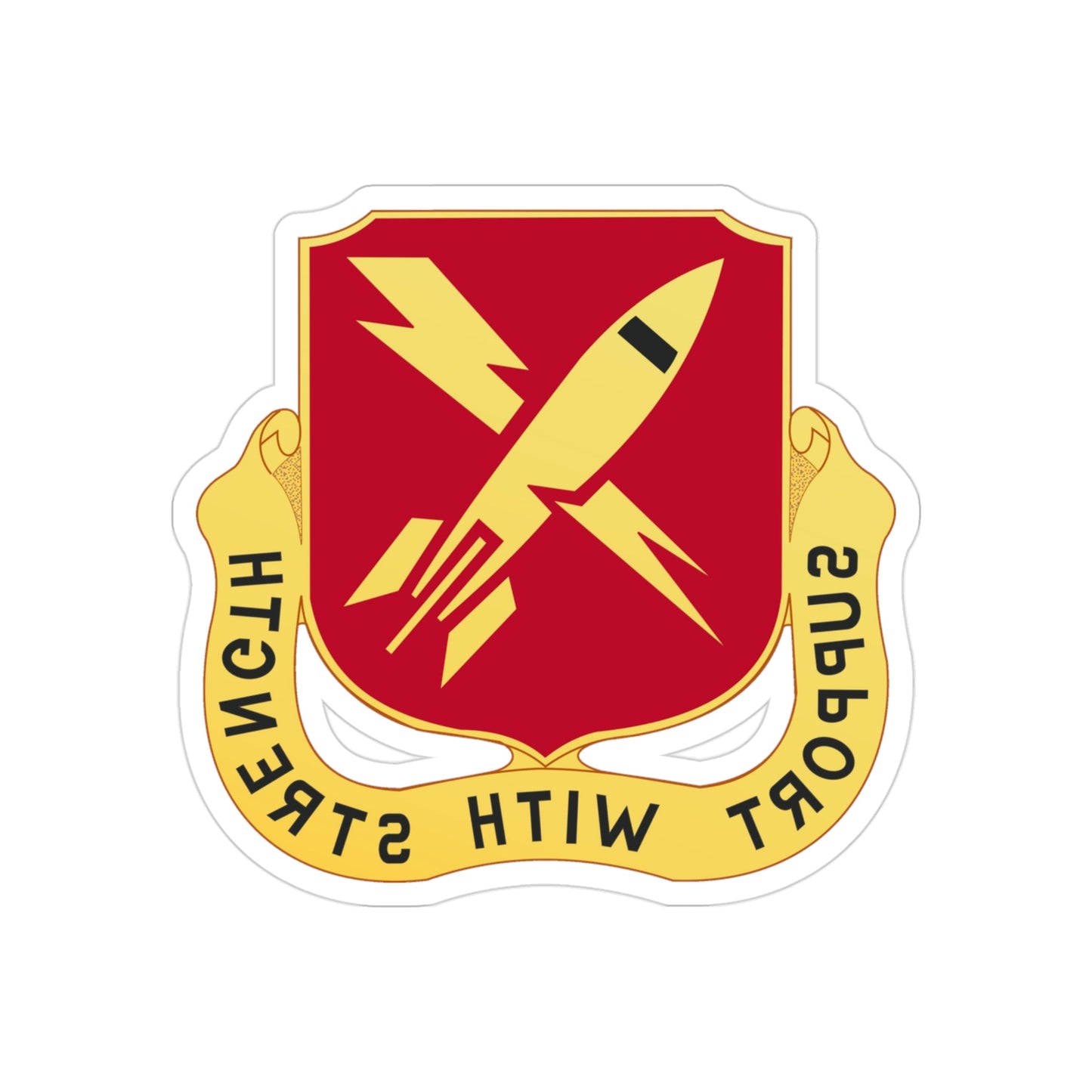 9 Maintenance Battalion (U.S. Army) REVERSE PRINT Transparent STICKER-3" × 3"-The Sticker Space