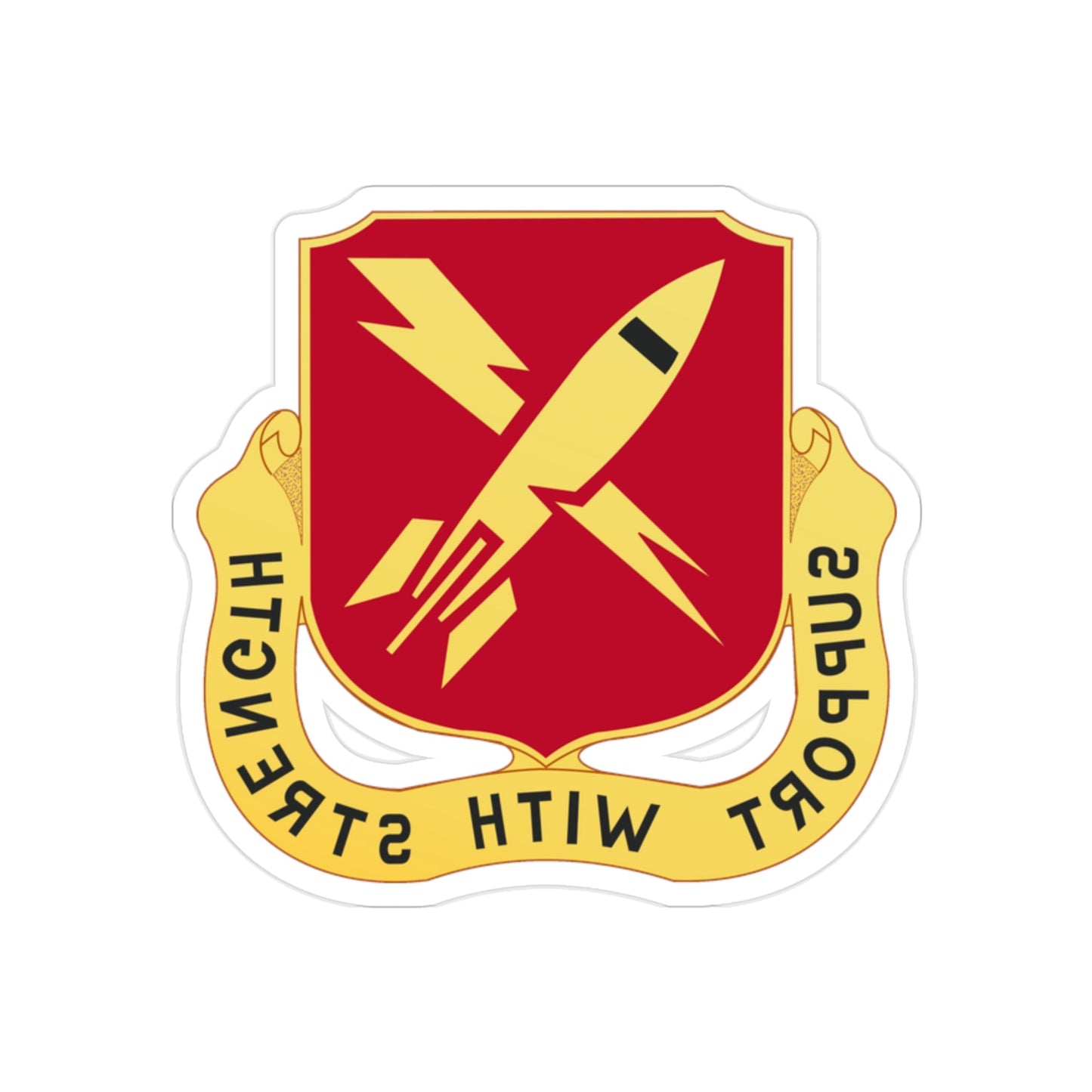 9 Maintenance Battalion (U.S. Army) REVERSE PRINT Transparent STICKER-2" × 2"-The Sticker Space