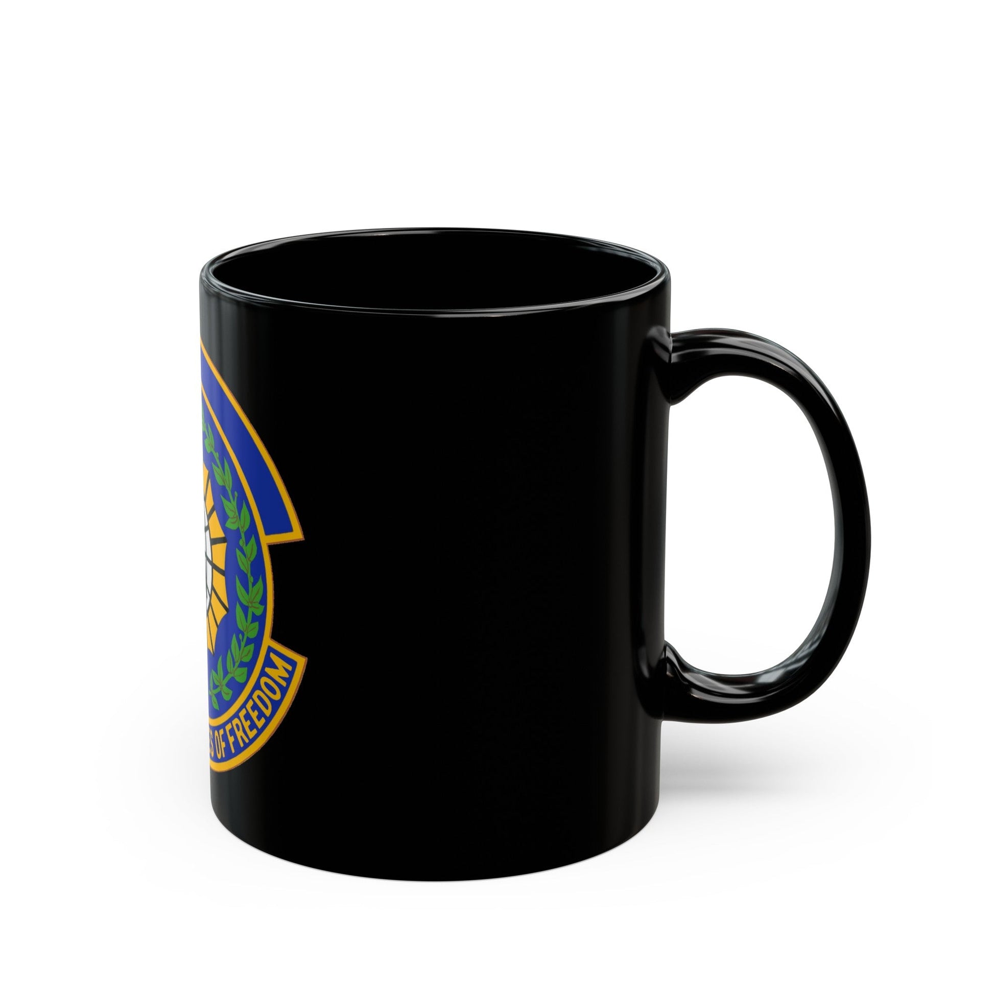 9 Security Forces Squadron ACC (U.S. Air Force) Black Coffee Mug-The Sticker Space