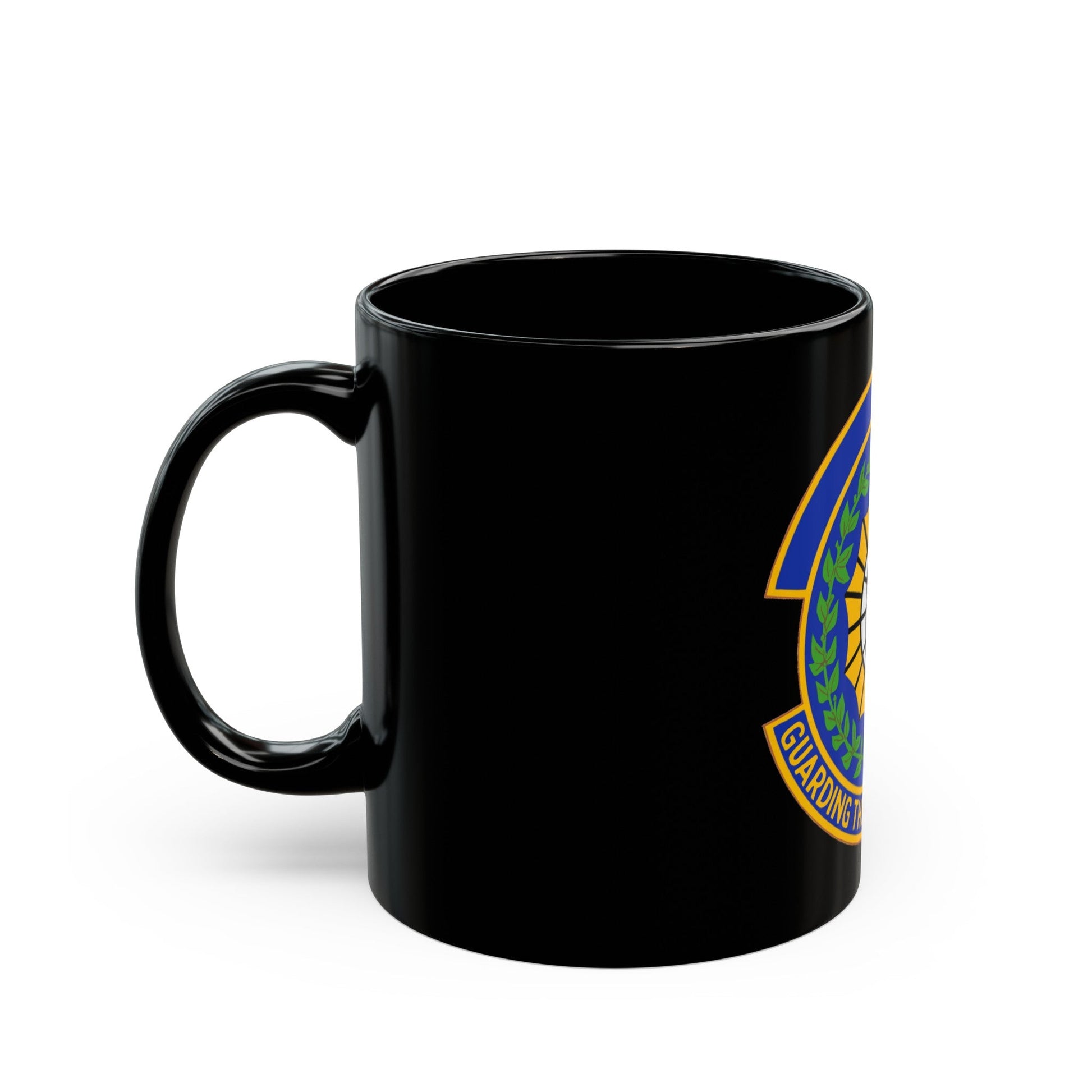 9 Security Forces Squadron ACC (U.S. Air Force) Black Coffee Mug-The Sticker Space