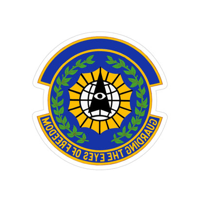 9 Security Forces Squadron ACC (U.S. Air Force) REVERSE PRINT Transparent STICKER-3" × 3"-The Sticker Space