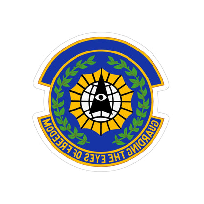 9 Security Forces Squadron ACC (U.S. Air Force) REVERSE PRINT Transparent STICKER-4" × 4"-The Sticker Space