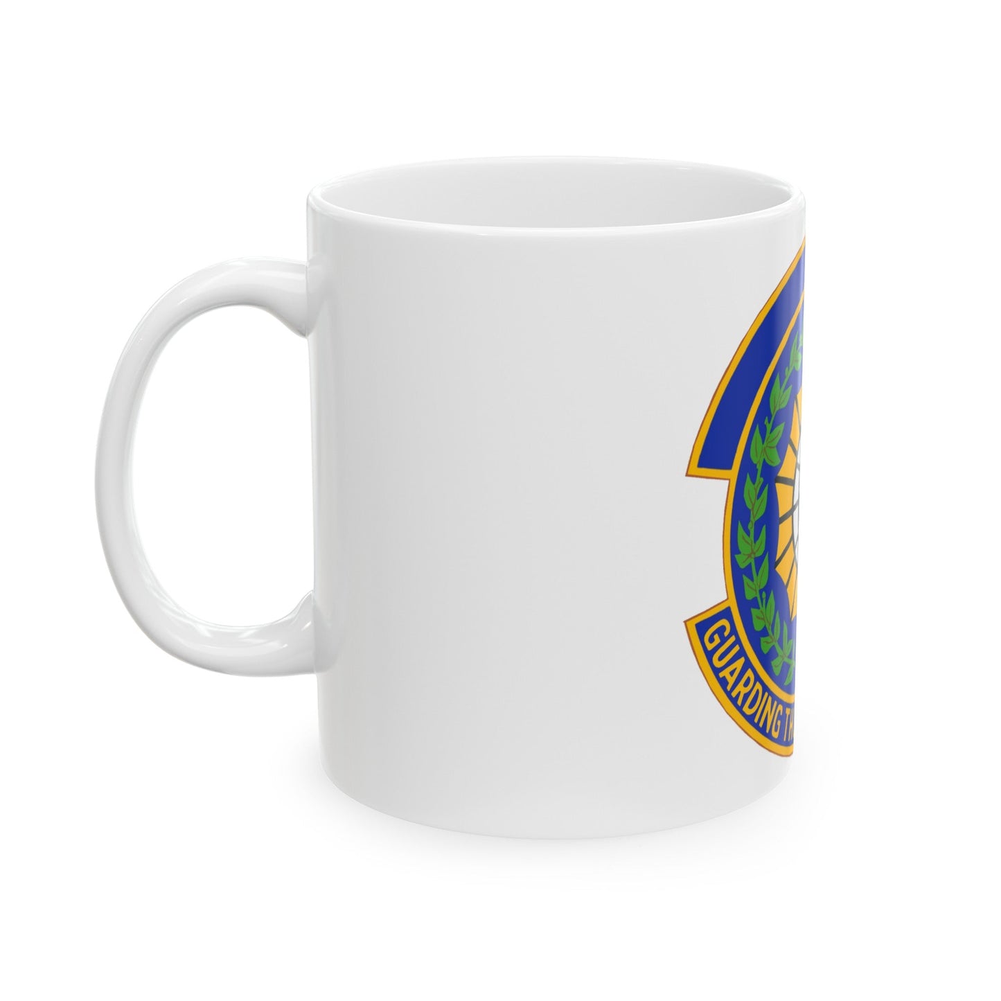 9 Security Forces Squadron ACC (U.S. Air Force) White Coffee Mug-The Sticker Space