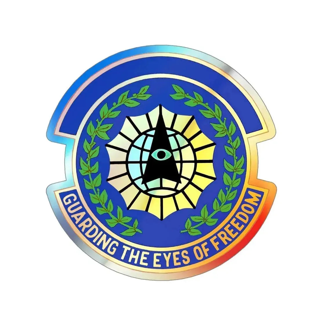 9 Security Forces Squadron ACC (U.S. Air Force) Holographic STICKER Die-Cut Vinyl Decal 5 Inch Holographic - The Sticker Space