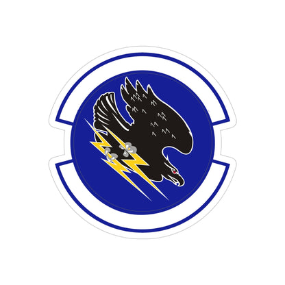 9 Space Operations Squadron AFRC (U.S. Air Force) REVERSE PRINT Transparent STICKER-4" × 4"-The Sticker Space