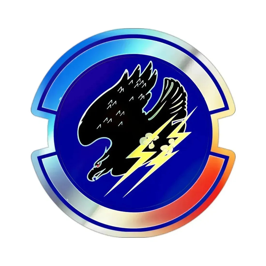 9 Space Operations Squadron AFRC (U.S. Air Force) Holographic STICKER Die-Cut Vinyl Decal 2 Inch Holographic - The Sticker Space