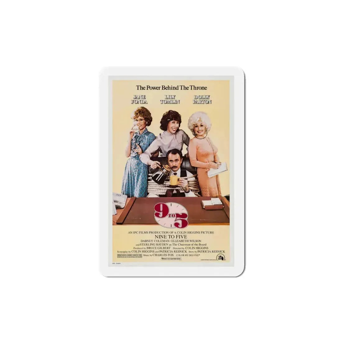 9 to 5 1980 Movie Poster Refrigerator Magnet 3 Inch - The Sticker Space