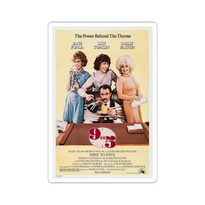 9 to 5 1980 Movie Poster - STICKER Vinyl Kiss-Cut Decal 6 Inch White - The Sticker Space