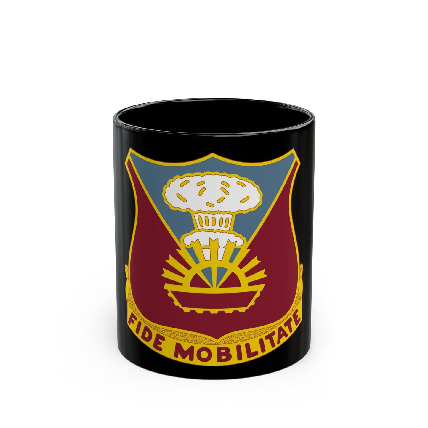 9 Transportation Battalion (U.S. Army) Black Coffee Mug-11oz-The Sticker Space